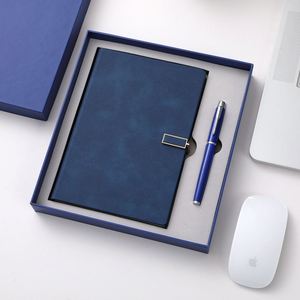 Set de Regalo Corporativo de Lujo con Logotipo Personalizado, Regalo para el Día del Maestro, Cuaderno A5 de PU + Caja para Tarjetas de Visita + Bolígrafo - Product Image 2