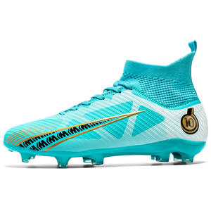 <span class=keywords><strong>Scarpe</strong></span> da Calcio Alte con Tacchetti Lunghi per Adulti, <span class=keywords><strong>Scarpe</strong></span> da Allenamento Antiscivolo Autunnali, Unisex, Scarpini da Calcio in PVC FG <span class=keywords><strong>TF</strong></span> - Product Image 5