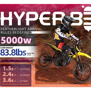 Moto tout-terrain 72V, vitesse maximale de 75 km/h, motos professionnelles pour adultes - Product Image 4