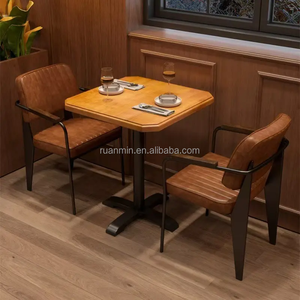 Juegos de Muebles de Restaurante de Diseño Moderno, Sofás <span class=keywords><strong>para</strong></span> Comida Rápida, Mesas y Sillas <span class=keywords><strong>para</strong></span> Cafeterías Comerciales, Cabinas de Comedor, Gran Venta en EE. UU. - Product Image 4