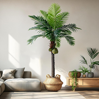 Vente chaude Palmier Artificiel En Plastique 2024 Nouveau Design Aspect Naturel Décoration de La Maison Arbre Usine En Gros Petit quantité minimale de commande