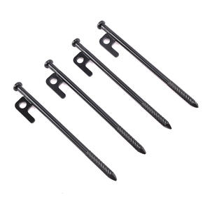 Xilei Hardware <b>Tent</b> Pegs 20Cm Black High Carbon Steel <b>Outdoor</b> Camping Ground Stakes For <b>Tents</b> And Tarps All Seasons Use - Product Image 1