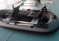 Mini bateau de pêche gonflable, monoplace, en PVC, pliable, haute vitesse