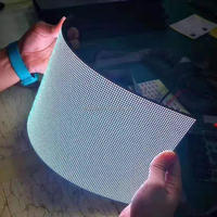 Écran d'affichage LED flexible intérieur, module souple, écran incurvé, mur vidéo LED couleur pleine, signalisation numérique sans soudure pour exposition, scène