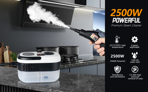Herramienta <span class=keywords><strong>de</strong></span> Limpieza Multiusos para Electrodomésticos, Esterilizador Eléctrico <span class=keywords><strong>a</strong></span> <span class=keywords><strong>Vapor</strong></span> <span class=keywords><strong>de</strong></span> Alta Temperatura, Portátil, 2500W, 1200ml, 1 <span class=keywords><strong>A</strong></span>ño <span class=keywords><strong>de</strong></span> Garantí<span class=keywords><strong>a</strong></span> en EE. UU. - Product Image 2
