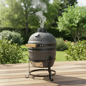 Parrilla Kamado de Cerámica Estilo <span class=keywords><strong>Coreano</strong></span> Auplex Moderna de 13 Pulgadas, Mini Parrilla para Exteriores con Combustible de Carbón para Jardín - Product Image 1