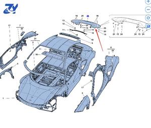 उन्नत पी-टाइप कार संशोधित बॉडी किट 2012-2018 नए सूखे कार्बन फाइबर पार्ट्स फेरारी के मूल मानक बम्प के लिए उपयुक्त 488 - Product Image 6