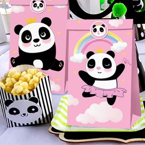 12PCS Pink <strong>Panda</strong> Birthday Party <strong>Bags</strong> Pink <strong>Panda</strong> Party Favor <strong>Bags</strong> <strong>Panda</strong> Party Gift <strong>Bags</strong> for Girls Birthday Wedding Decorations - Product Image 2