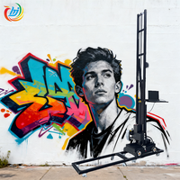 Máquina de impresión de pared 3D UV Impresora de pared de inyección de tinta vertical Robot de arte mural para pinturas e impresoras digitales de artes de pared