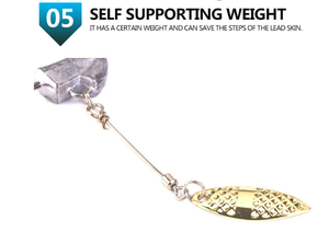 5 pcs/बॉक्स जिग नेतृत्व क्रैंक प्लस अनुक्रमित विस्तृत पेट एकल भारी लीड हेड मछली पकड़ने वाला हुक जेस्टेड हुक - Product Image 5