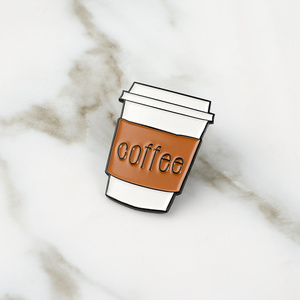 Todo sobre el café <span class=keywords><strong>esmalte</strong></span> Pin Bean Pot Cup Latte Cappuccino broches bolsa solapa ropa insignia joyería regalo para Barista - Product Image 3