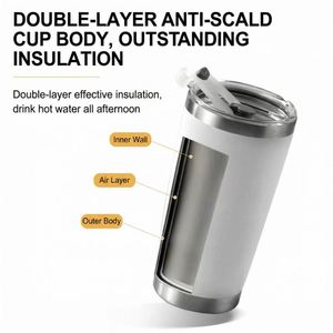 Eco Friendly Travel <b>Mug</b> 20Oz Sustainable Drinkware <b>Reusable</b> Coffee Lover Stainless Steel Insulated Tumbler ASM25 - Product Image 5
