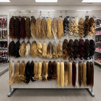 Extensions de cheveux synthétiques Julianna Wholesale Kanekalon Futura Fiber, postiches à enrouler avec pince à griffes et cordon de serrage, queues de cheval