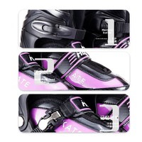 Nouveaux patins à roulettes flash d'extérieur en PU/PP pour enfants et adultes, ensemble complet, roues à rangée unique, roulements ABEC-7, ajustables pour hommes et femmes