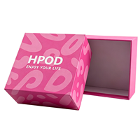 Caja Rígida con Tapa Fucsia de Moda, Forro de Esponja, Impresión a Todo Color, Empaque de Cosméticos Rosa Intenso, Cierre Magnético de Alta Gama