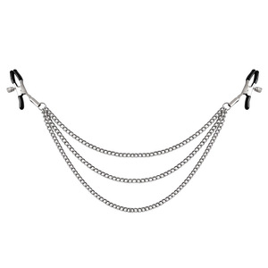 Aoyama tres cadenas pinzas para el pecho pezón decoración BDSM pareja productos íntimos herramientas para coquetear - Product Image 2