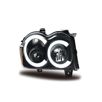 Ensemble de phares LED KGKB pour Jeep Grand Cherokee WK 2005-2007, lentille de projecteur améliorée, feux de jour DRL, clignotants, Plug & Play