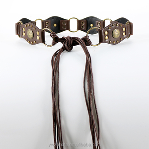 Vintage Bohemian Skirt <strong>Cool</strong> <strong>Belt</strong> for Women Studded PU with Durable Alloy Buckle - Product Image 6