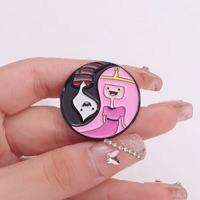 En gros, épingles en métal à l'effigie de personnages de dessins animés, broches en alliage créatives et uniques Adventure Time, épingles décoratives polyvalentes pour sacs à dos et vêtements