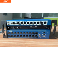Consola Mezcladora Digital Ui24R de 24 Canales para PA en Vivo y Otros Sistemas de Sonido Inalámbricos para Estudio, Fácil Conexión a la Computadora