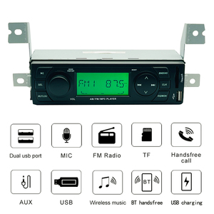 Precio de fábrica Radio Single 1 DIN Reproductor de MP3 12V 24V Radio FM Entrada auxiliar Audio ESTÉREO - Product Image 3