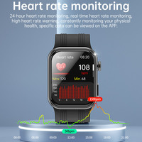 Reloj Inteligente AMOLED de 1.95 Pulgadas con Bomba de Aire, Monitor de Frecuencia Cardíaca ECG, Pantalla Táctil, Control Remoto para el Cuidado Familiar