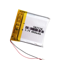 Mini batterie Li-Po 280mAh 400mAh 3.7v au lithium polymère pour drone, petit casque audio, haut-parleur, micro cellule Li-po