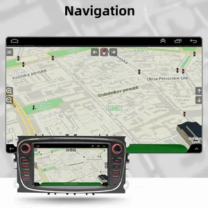Lecteur multimédia <span class=keywords><strong>double</strong></span> din pour Ford Focus Mondeo C-MAX S-MAX <span class=keywords><strong>Galaxy</strong></span> II Kuga GPS Navigation Android Car Radio Head Unit Stereo - Product Image 4