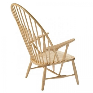 Morezhome populaire designer loisirs en bois massif chaise de <span class=keywords><strong>paon</strong></span> pour les salons - Product Image 2