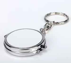 Double Sides Blank Compact <b>Mirror</b> Keychain <b>Mirrors</b> for Sublimation Logo Printing - Product Image 1