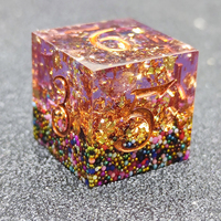 Dés à jouer en résine polyédrique Quicksand Lace pour les jeux de société Dungeons and Dragons