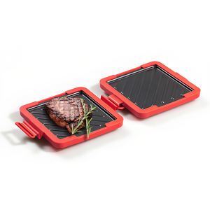 Rapide Warm & Cook Sandwich Grillage Silicone Maker <span class=keywords><strong>Mini</strong></span> Pan <span class=keywords><strong>Four</strong></span> À Micro-ondes Utiliser Bleu Rouge Portable Double Face Petit Déjeuner - Product Image 6