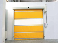 Portes à enroulement rapides en PVC de technologie avancée, modernes, pour atelier, étanches, finies, à ouverture latérale électrique, personnalisables