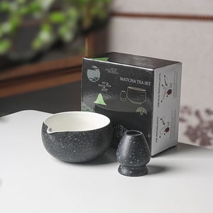 Los Más Vendidos de CS Amazons, Caja de Regalo 2 en 1, Elegante Juego de Matcha Japonés de Bambú, Batidor Chasen, Soporte de Cerámica para Batidor, Juego de Té Matcha - Product Image 3