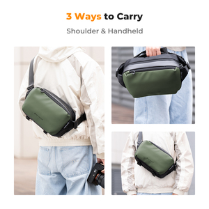 K&amp;F Concept Dark <strong>Green</strong> Commuting <strong>Camera</strong> Shoulder <strong>Bag</strong> Suitable for Storing SLR Cameras Mobile Phones Data Cables and More - Product Image 6