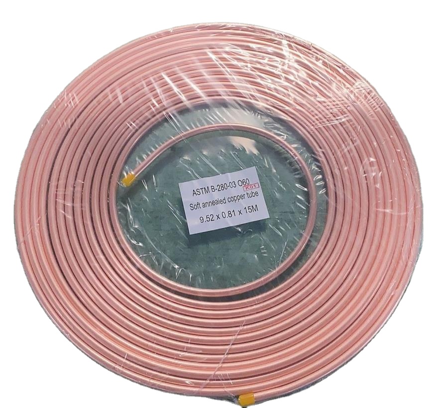 Hot Sale 1/2 1/4 3/4 Copper Tube 3/8 5/8 7/8 Copper Pipe Refrigeration Condenser Air Condition Including Bending Welding