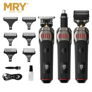 MRY Tondeuse et rasoir électrique rechargeable 3 en 1 pour hommes, tête remplaçable, rasoir oscillant, tondeuse à cheveux, kit de toilettage - Product Image 2
