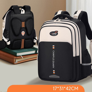 New Simple Fashion Schoolbag Students Light Large Capacity Easy to Receive Load Reduction Quality Backpack - Product Image 5