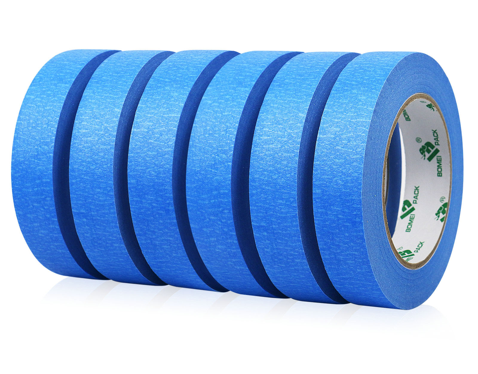 Custom Single-Sided Crepe Paper Auto Paint Masking Tape Heat-Resistant Rubber Adhesive Paper for Writing & Decoration