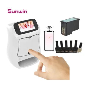 All Colors Printing Painting Digital Mobile Smart 2 in1 UV Lamp Dryer Gel Polish Nail Printer for Nail Salon with App Control