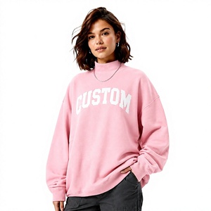 New Apparel Customized Women’s <b>Mock</b> <b>Neck</b> Sweatshirt Wholesale Price Plus Size Winter Casual Wear <b>Top</b> OEM/ODM Service Available - Product Image 1