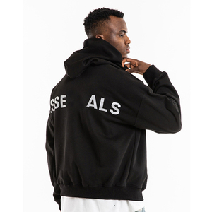 เสื้อฮู้ดผ้าฟลีซเทอร์รี่ขายส่งยอดนิยม คุณภาพสูง พิมพ์ลายตามสั่ง สไตล์ลำลอง ไซส์ใหญ่สำหรับผู้ชาย - Product Image 1