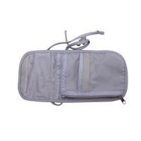 Tas Leher RFID Custom Travelsky untuk Pria, Tas Selempang Dada, Dompet Perjalanan Ringan dengan Kantung Paspor Anti RFID