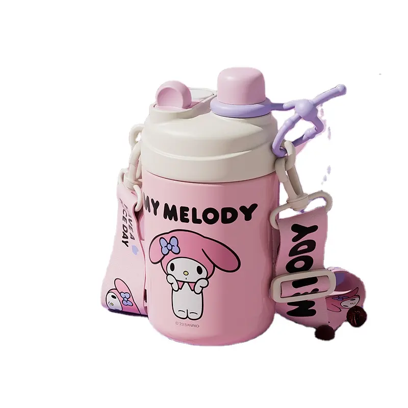 Kuromi 316 stainless steel thermos cup Portable Kuromi Water Bottle Children Cute Melody Student Double drink cup