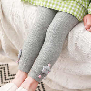 Pantalones de Bebé al por Mayor, Estilo Coreano, Lindos y Divertidos, de Algodón Suave, de Color Sólido, Leggings para Niñas - Product Image 4