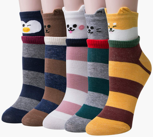 Chaussettes amusantes et mignonnes pour femmes, chaussettes pour chiens et chats, cadeaux pour femmes - Product Image 4