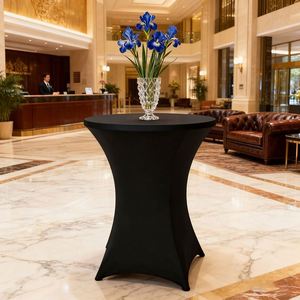 Custom GoldFlag HLY-TC001 Spandex <b>Table</b> <b>Cover</b> 60x110cm <b>Black</b> Digital Printing Portable High Quality for Welcome Gifts Cheap - Product Image 3