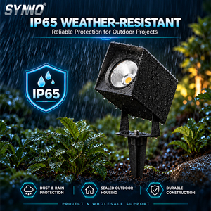 Projecteur paysager à piquet COB étanche IP65, 3 températures de couleur sélectionnables, lampe de jardin réglable à 90 degrés, projecteur extérieur pour parterres de fleurs - Product Image 1