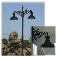 Luminaire de jardin LED urbain Milenio Espagne, IP66, ouverture sans outil, aluminium, 5000K, angle de faisceau 150°, garantie 5 ans