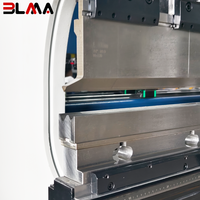 Presse plieuse hydraulique CNC BLMA à prix abordable, tôle d'acier, WE67K 80T 2500mm DA66T, 6+1 axes